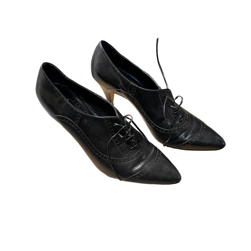 Brooks Brothers rare find lace-up oxford heels sz 10